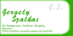 gergely szalkai business card